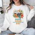 Keep Calm And Remember The 80s Retro Vintage Nostalgia Premium Unisex Sweatshirt