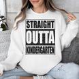 Kids Straight Outta Kindergarten Shirt Boy Girl Graduation Unisex Sweatshirt