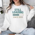 Still Loading Since 1999 Retro Tech Nostalgia Premium Tri-Blend Unisex Sweatshirt