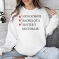 Master's Degree Graduation Graduate Unisex Sweatshirt