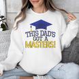 Masters Degree Proud Dad Graduation Shirt MBA Social Work Unisex Sweatshirt