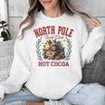 North Pole Book Club Hot Cocoa Bookworm Christmas Xmas Unisex Sweatshirt