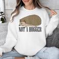 Not A Hugger Hedgehog Introvert Sarcasm Antisocial Unisex Sweatshirt