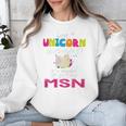 Nurse MSN Graduation Unicorn T-Shirt Nursing School Unisex Sweatshirt