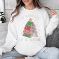 Oh What Fun It Is To Read Book Christmas Tree Premium Tri-Blend Unisex Sweatshirt