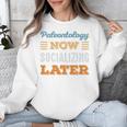 Paleontology Now Minimal Socializing Introvert Vintage Unisex Sweatshirt