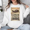 Be Patient With Me I'm From The 1900s Birthday Retirement Premium Tri-Blend Unisex Sweatshirt