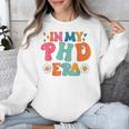 In My Phd Era Groovy Phd Graduation Future Doctor Unisex Sweatshirt