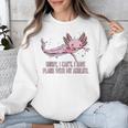 I Have Plans With My Axolotl Salamander Introvert Raglan Baseball Tee Unisex Sweatshirt