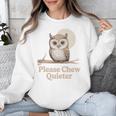 Please Chew Quieter Introvert Christmas Bird Lover Unisex Sweatshirt