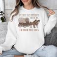 PLEASE BE PATIENT WITH ME I'M FROM THE 1900s Clever Premium Unisex Sweatshirt PLEASE BE PATIENT WITH ME I'M FROM THE 1900s Clever Premium Unisex Sweatshirt