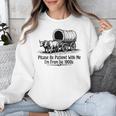 Please Be Patient With Me I'm From The 1900s Oxen And Wagon Premium Unisex Sweatshirt