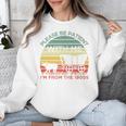Please Be Patient With Me I'm From The 1900s Vintage Sunset Premium Unisex Sweatshirt