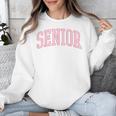 Preppy Varsity Pink Senior Graduation Unisex Sweatshirt