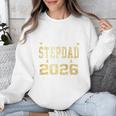 Proud Stepdad Of A 2026 Graduate Class Of Graduation Premium Tri-Blend Unisex Sweatshirt