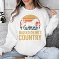 Raised On 90’s Country Horse Retro Nostalgia Western Music Unisex Sweatshirt