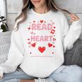 Read Your Heart Out Valentine Reading Book Lover Teacher Premium Tri-Blend Unisex Sweatshirt