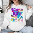 Retro 1980s 80's Baby 1990s 90's Made Me Nostalgia Birthday Premium Tri-Blend Unisex Sweatshirt