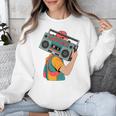 Retro 90s Boombox Nostalgia Party For Music Lovers Men Women Unisex Sweatshirt
