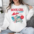 Retro Book Girl Summer For Women Beach Reading Unisex Sweatshirt