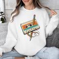 Retro Cassette Tape & Pencil Rewind Nostalgia Party 80s 90s Unisex Sweatshirt