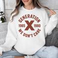 Retro Gen X 1965-1980 Sarcastic Nostalgia Graphic Premium Tri-Blend Unisex Sweatshirt Retro Gen X 1965-1980 Sarcastic Nostalgia Graphic Premium Tri-Blend Unisex Sweatshirt