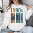Retro Nineties Style Audio Tape Nostalgia Year 1990 Premium Tri-Blend Unisex Sweatshirt