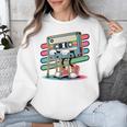 Retro Old Cassette Tape Cartoon With Walker Nostalgia Premium Tri-Blend Unisex Sweatshirt Retro Old Cassette Tape Cartoon With Walker Nostalgia Premium Tri-Blend Unisex Sweatshirt