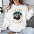 Retro Phone Never Forget Nostalgia Vintage Raglan Baseball Tee Unisex Sweatshirt