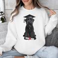 Russian Terrier Dog Graduation Cap Graduate Owner Grad Unisex Sweatshirt