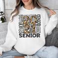 Senior 2021 Grad Class Of 2021 Graduation Leopard Cheetah Unisex Sweatshirt