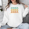 Senior 2022 Shirt Class Of 2022 Retro Graduation Grad Unisex Sweatshirt