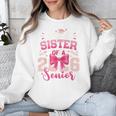 Senior 2026 Class Of 26 Coquette Pink Bow Graduation Sister Unisex Sweatshirt