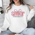 Senior 2026 Coquette Pink Bow Graduation 2026 Class Of 2026 Unisex Sweatshirt