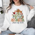 Senior 2026 Graduate Class Of 2026 Wildflowers Graduation Unisex Sweatshirt