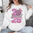 Senior 2026 Graduation Girls Coquette Pink Bow Class Of 2026 Premium Unisex Sweatshirt