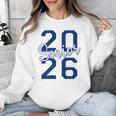 Senior 2026 Graduation Varsity Navy Blue On The Back Unisex Sweatshirt