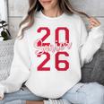 Senior 2026 Graduation Varsity Red Letters On The Back Unisex Sweatshirt