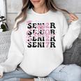 Senior 2027 Class Of 2027 Coquette Pink Bow Graduation 2027 Unisex Sweatshirt
