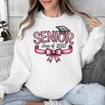 Senior Class Of 2027 Coquette Pink Bow Graduation 2027 Women Unisex Sweatshirt