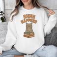 SHHH Happens Librarian Cat Books Library Unisex Sweatshirt SHHH Happens Librarian Cat Books Library Unisex Sweatshirt