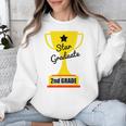 Star Graduate Second Grade Graduation Trophy Cup Unisex Sweatshirt