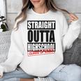 Straight Outta High School Class Of 2023 Graduation Unisex Sweatshirt