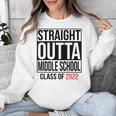 Straight Outta Middle School Graduation Shirt Class Of 2022 Unisex Sweatshirt