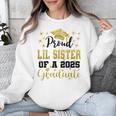 Super Proud Little Sister Of 2025 Graduate Graduation Family Unisex Sweatshirt