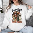 Support Your Local Trick Or Treaters Retro Spooky Nostalgia Unisex Sweatshirt