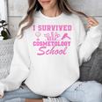 I Survived Cosmetology School Graduation Cosmetology Grad Unisex Sweatshirt
