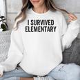 I Survived Elementary Graduation School Student Unisex Sweatshirt