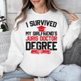 I Survived My Girlfriend's Juris Doctor Degree Graduation Unisex Sweatshirt