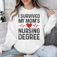 I Survived My Mom's Nursing Degree School Graduation Nursing Unisex Sweatshirt
